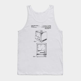 Original Apple Macintosh Computer Patent Black Tank Top